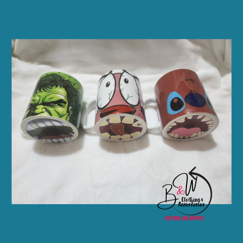 Mugs with Mouth bottoms